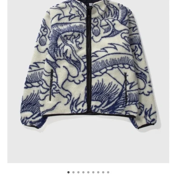 Stussy Dragon Sherpa Sz L - Picture 3 of 6